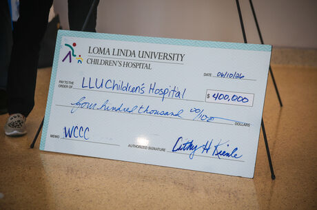 Walter’s Children’s Charity Classic donates $400,000 to Loma Linda University Children’s Hospital 