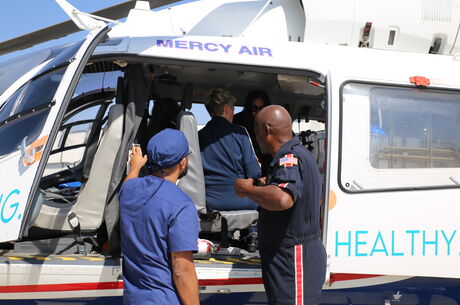 LLUCH staff participates in first ‘Safety Day’ with new pediatric transport helicopter 