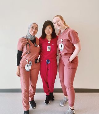 PGY I Residents (from left to right) Dr. Lin, Dr. Arafa, Dr. Minehan 
