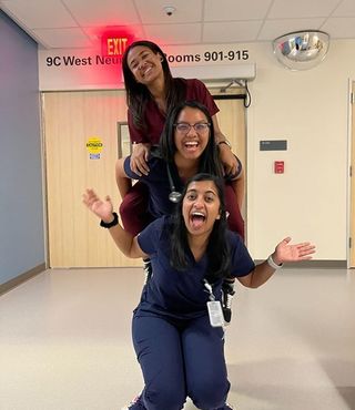 pediatric residency Christy Thomas and Hannah Caringal