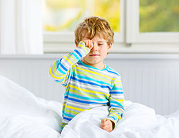 Child Affected by Sleep Disorder